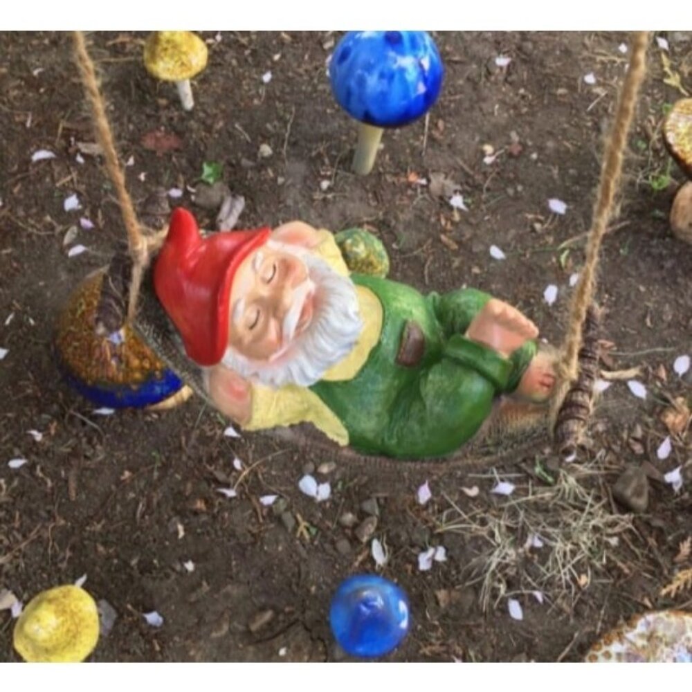 Green Garden Gnome Statues for Garden Decor, Fall Decoration